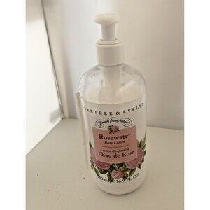 Crabtree & Evelyn ROSEWATER Body Lotion w/Pump 16.9 oz Tester!